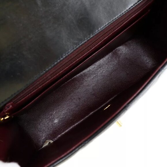 CHANEL ChainShoulder Shoulder Bag COCO Mark Diana Matelasse black/Gold Har... - Picture 4 of 10